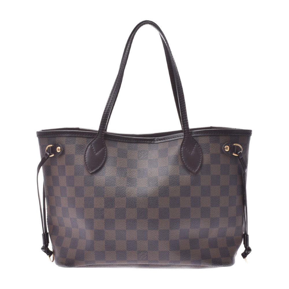 LOUIS VUITTON ルイヴィトン ダミエ ネヴァーフルPM ブラウン N51109 レディース ダミエキャンバス ハンドバッグ Bランク 中古 