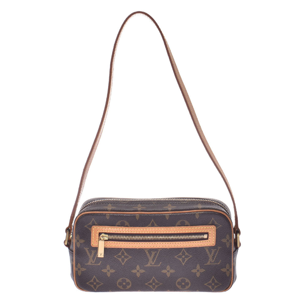 LOUIS VUITTON ルイヴィトン モノグラム ポシェットシテ ブラウン M51183 ユニセックス モノグラムキャンバス ハンドバッグ Bランク 中古 