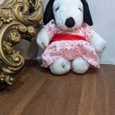 オランダ直輸入　SNOOPY ぬいぐるみ　ピンクのワンピース vintage