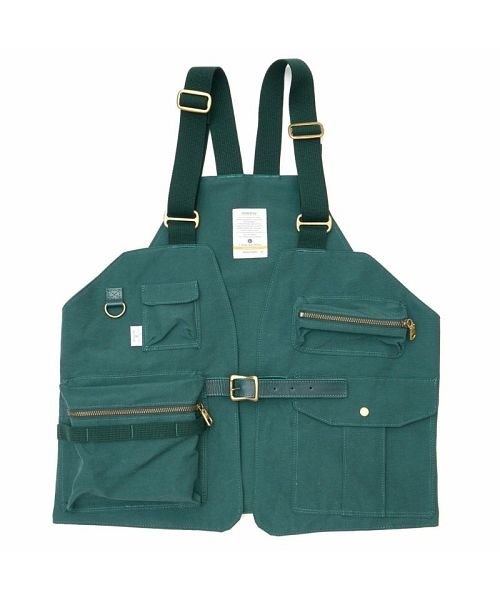 AS2OV / アッソブ SHRINK NYLON CAMP VEST 1 － GREEN