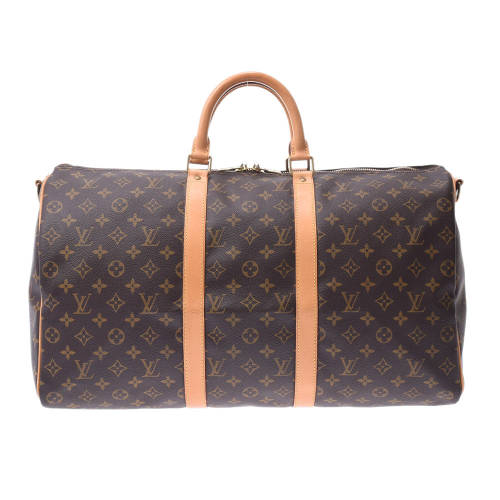 LOUIS VUITTON ルイヴィトン モノグラム キーポルバンドリエール50 ブラウン M41416  ユニセックス モノグラムキャンバス ボストンバッグ ABランク 中古 