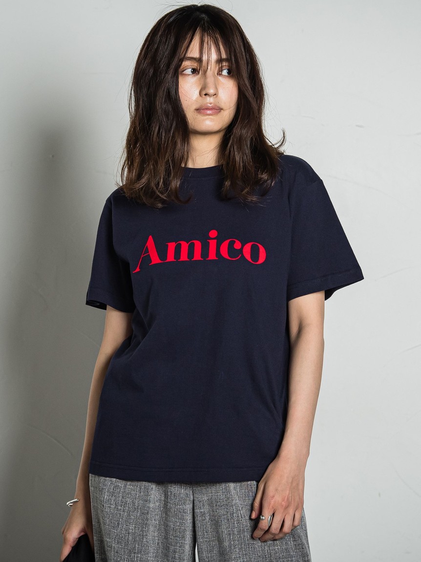 メイソングレイ/【WEB別注】フロッキーロゴTシャツ≪洗濯機で洗える≫