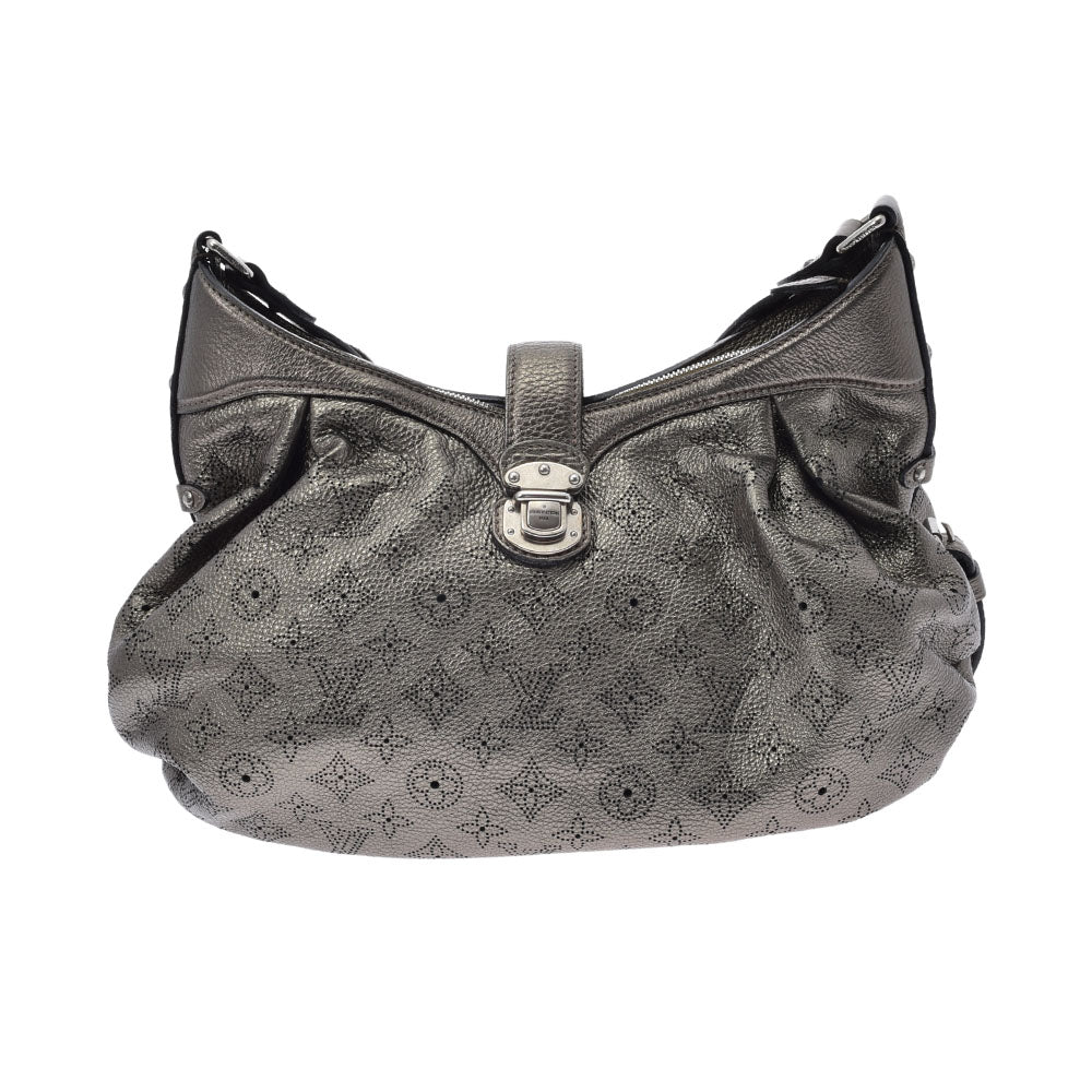 LOUIS VUITTON ルイヴィトン モノグラム マヒナ XS ブロンス M95717 レディース マヒナレザー ショルダーバッグ ABランク 中古 