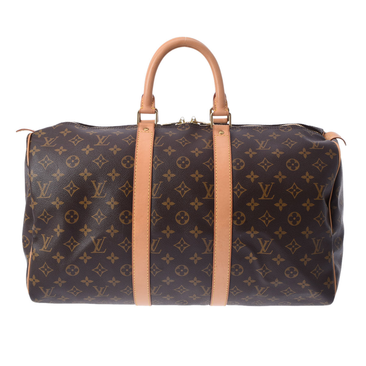 LOUIS VUITTON ルイヴィトン モノグラム キーポル 45 ブラウン M41428 ユニセックス モノグラムキャンバス ボストンバッグ ABランク 中古 