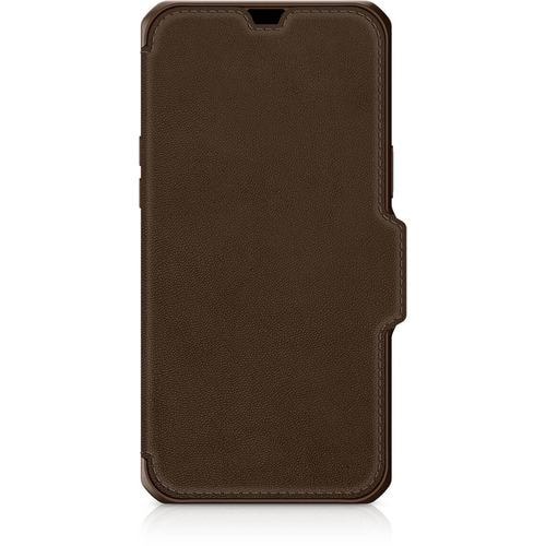 ITSKINS AP2X-HYBRF-BNRL 2021 iPhone 6.1-inch Proケース Hybrid Folio Leather Brown ブラウン