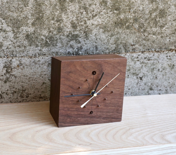 walnut clock