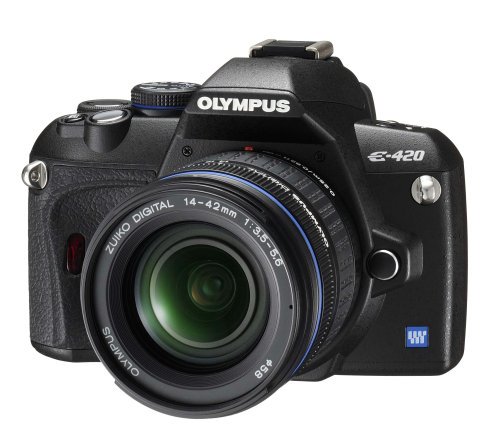 OLYMPUS デジタル一眼レフカメラ E-420 レンズキット E-420KIT【中古品】