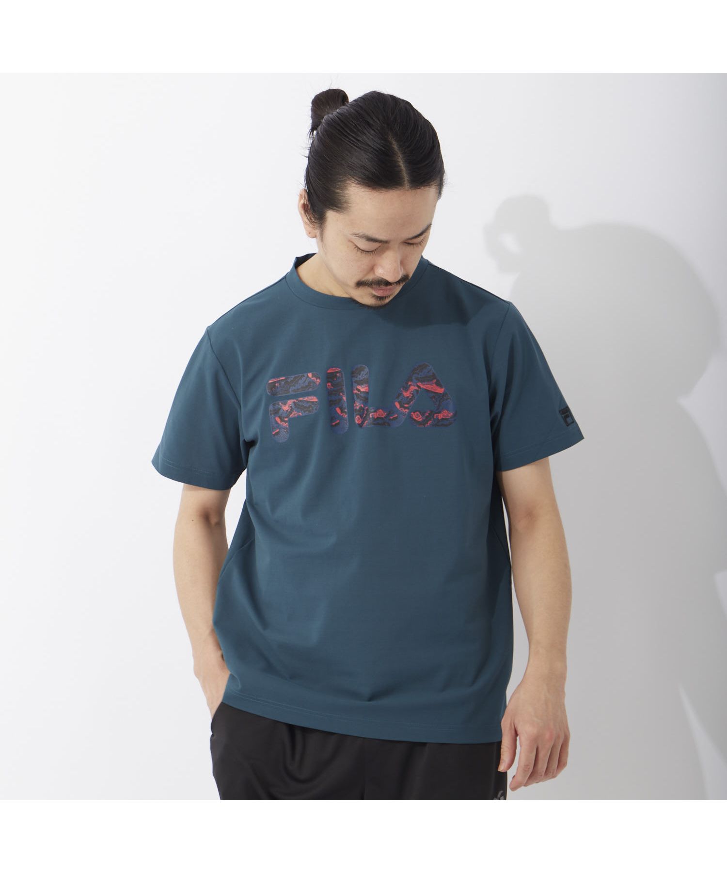 フィラ（メンズ）/【ラン】ポリブチレンテレフタレート 鹿の子 Tシャツ メンズ