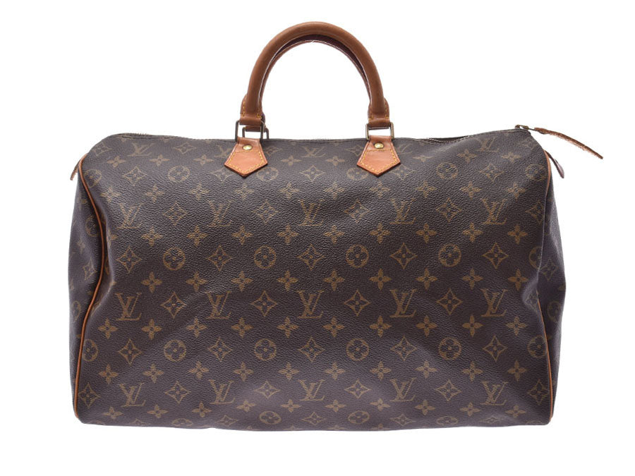 ルイヴィトン モノグラム スピーディ40 ブラウン M41522 メンズ レディース ハンドバッグ Bランク LOUIS VUITTON 中古 