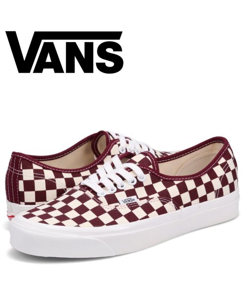 VANS ヴァンズ オーセンティック スニーカー メンズ バンズ AUTHENTIC 44 DX ワイン レッド VN0005U84QU