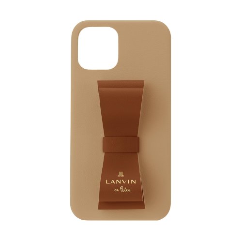 LANVIN en Bleu － Slim Wrap Case Stand & Ring Ribbon 2－Tone for iPhone 13 mini [