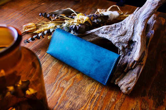 No.12 Long Wallet【ORTENSIA BLUE】