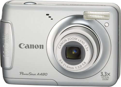 Canon デジタルカメラ PowerShot (パワーショット) A480 シルバー PSA480(SL)【中古品】