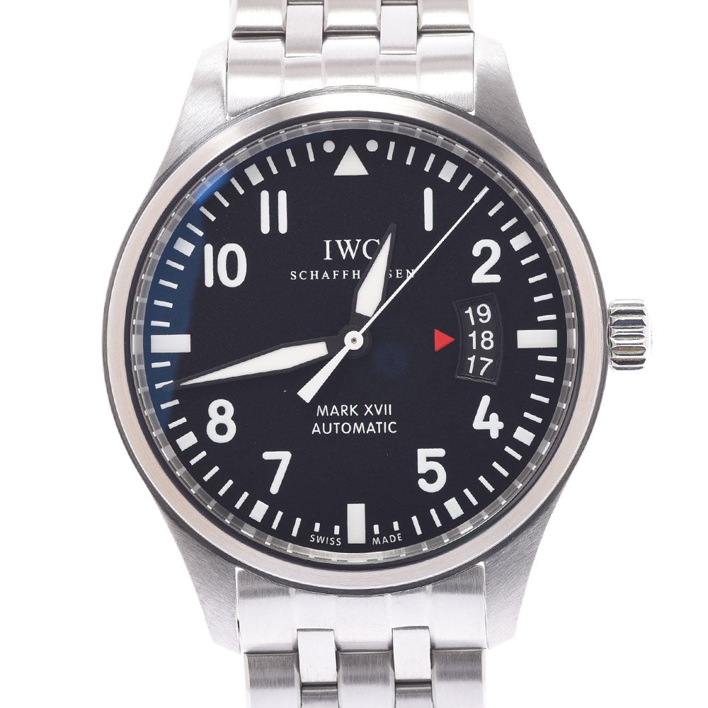 IWC SCHAFFHAUSEN アイダブリューシー シャフハウゼン パイロットウォッチ マーク 17 IW326504 メンズ SS 腕時計 自動巻き 黒文字盤 Aランク 中古 