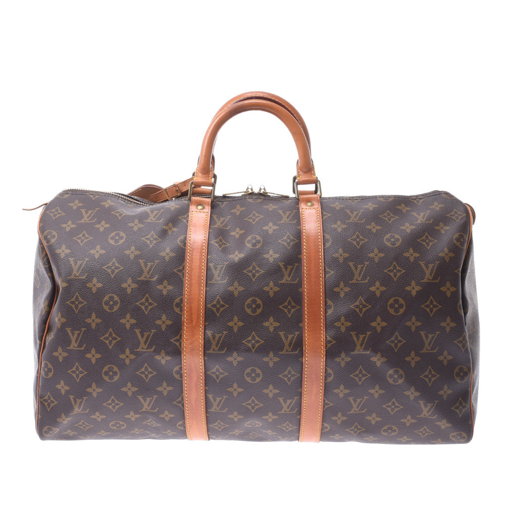 LOUIS VUITTON ルイヴィトン モノグラム キーポル50 ブラウン M41426 ユニセックス モノグラムキャンバス ボストンバッグ Bランク 中古 