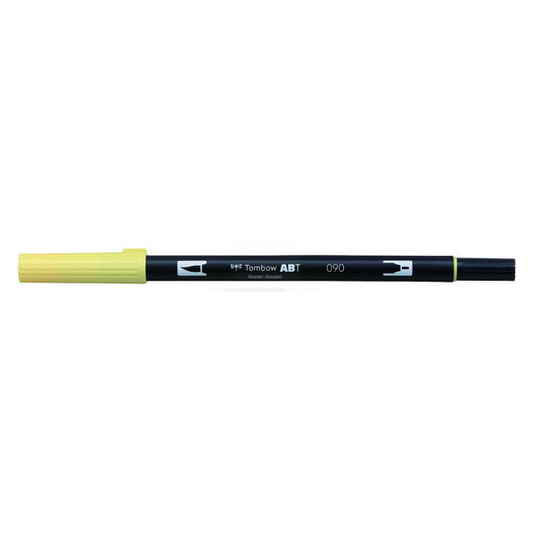 トンボ鉛筆 デュアルブラッシュペン ABT Baby Yellow F039927-AB-T090