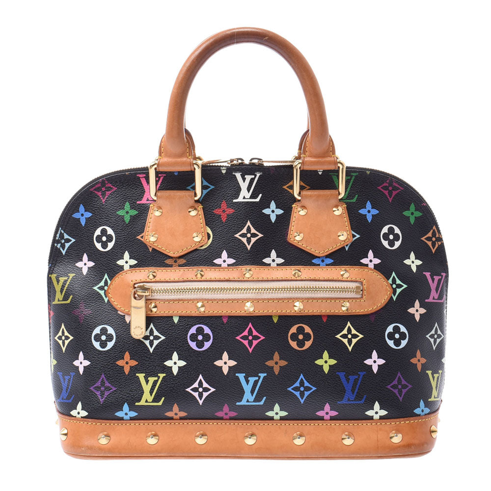 LOUIS VUITTON ルイヴィトン マルチカラー アルマ 黒 M92646 レディース モノグラムマルチカラー ハンドバッグ Bランク 中古 