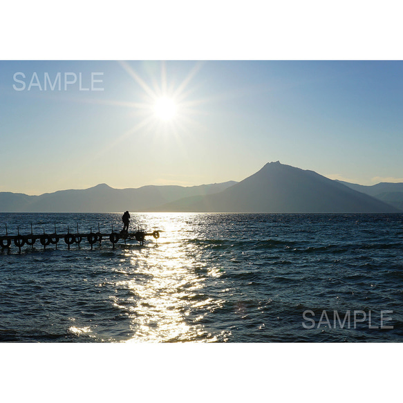 【A4可能】心から浄化される支笏湖の風・北海道風景写真