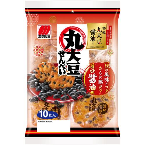 三幸製菓 丸大豆せんべい旨口醤油味 10枚