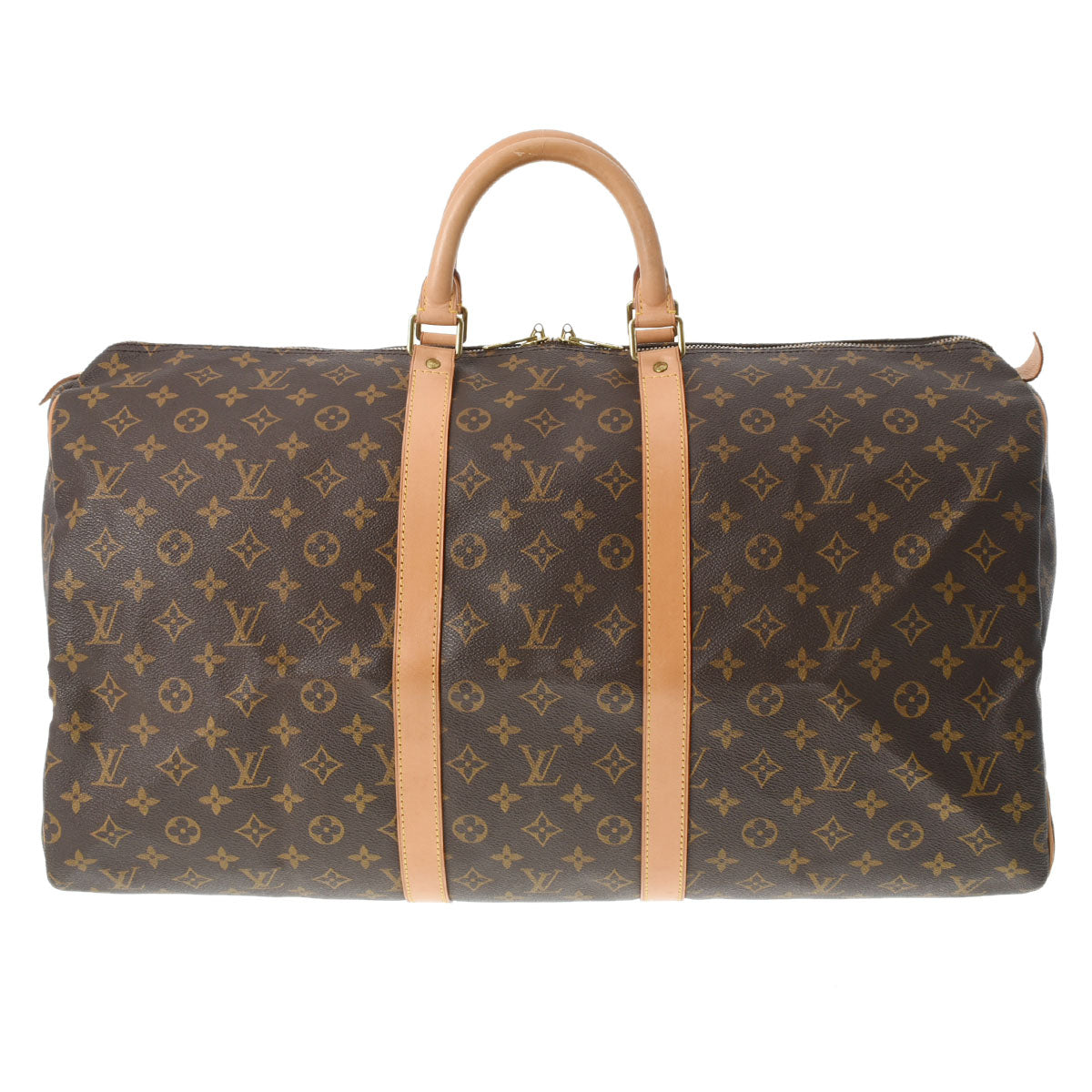 LOUIS VUITTON ルイヴィトン モノグラム キーポル55 ブラウン M41424 ユニセックス モノグラムキャンバス ボストンバッグ ABランク 中古 