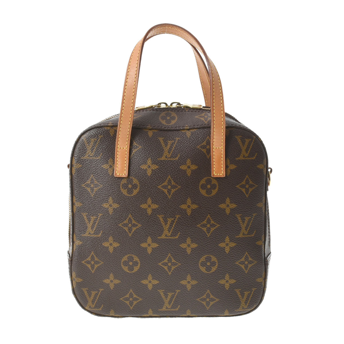 LOUIS VUITTON ルイヴィトン モノグラム スポンティーニ ブラウン M47500 レディース モノグラムキャンバス ハンドバッグ Bランク 中古 