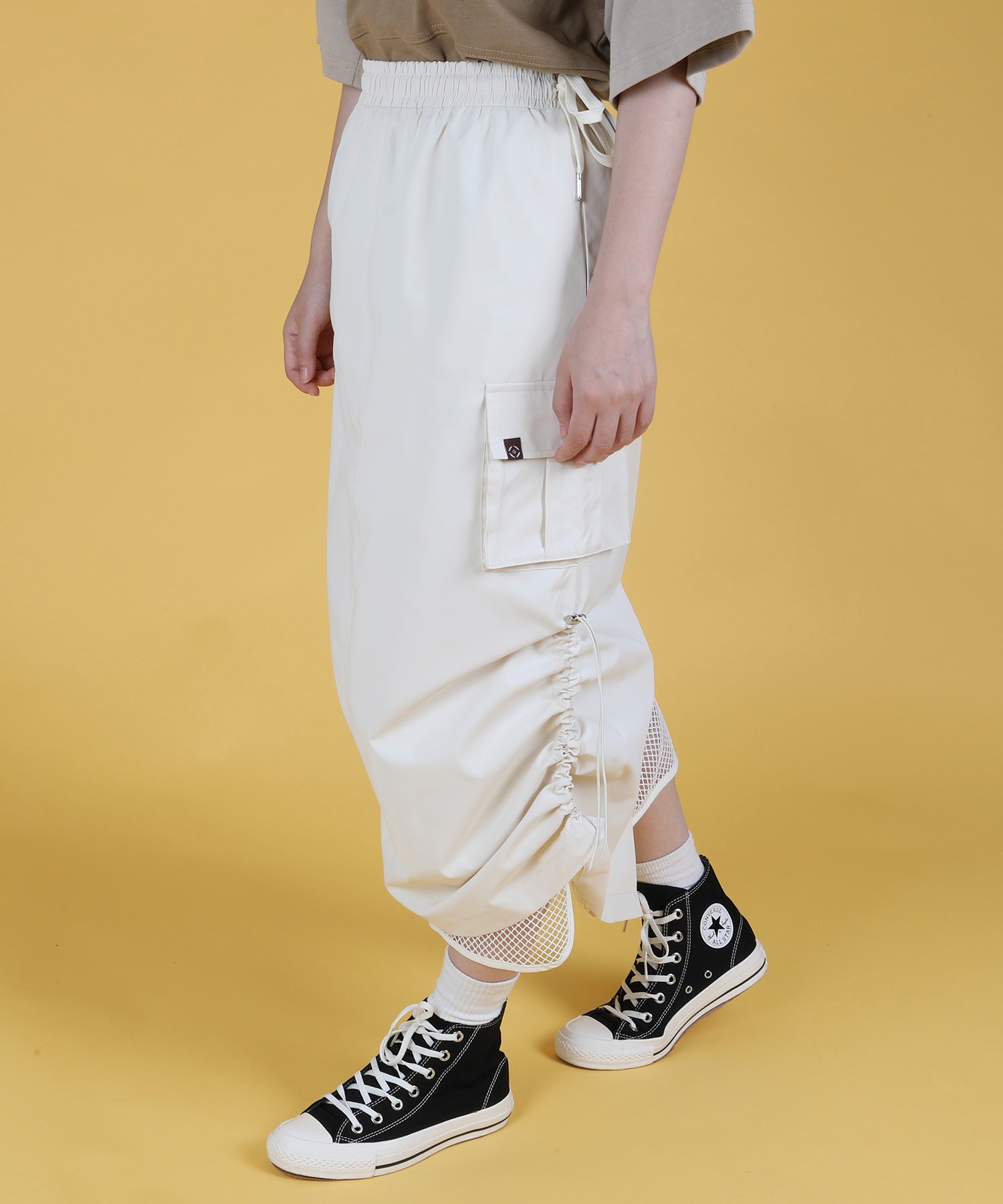 スモア/【 Smore / Mesh layered double sided skirt 】メ･･･