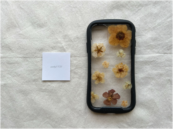 【値下げ中！】 ♡押し花ケース♡ 《うらおもて》iPhone11対応