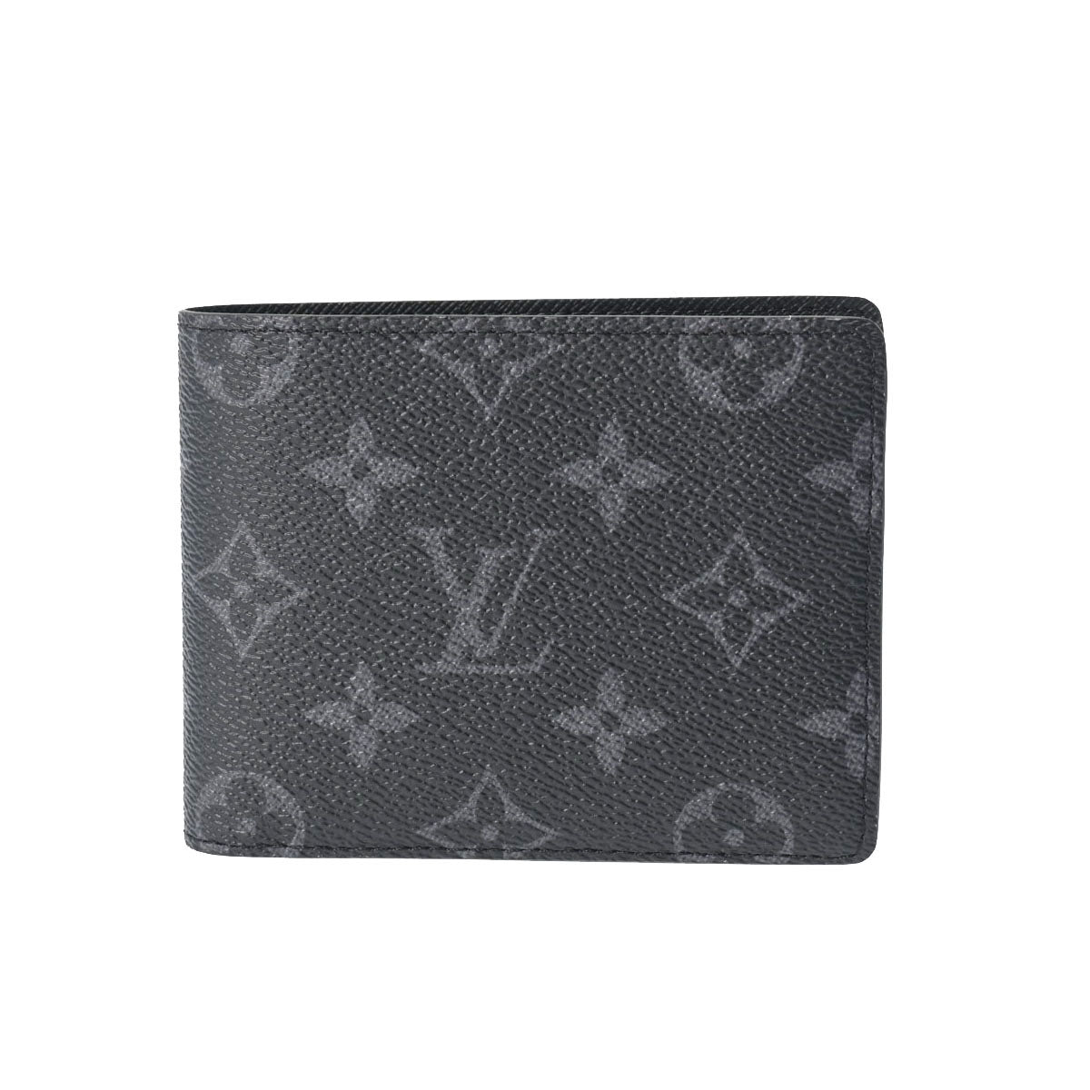 LOUIS VUITTON ルイヴィトン ポルトフォイユ ミュルティプル 黒/グレー M61695 メンズ モノグラムエクリプスキャンバス 二つ折り財布 新品 