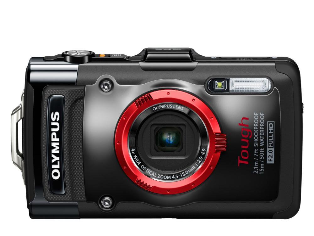 OLYMPUS デジタルカメラ STYLUS TG-2 1200万画素CMOS 15m防水 100kgf耐荷重 ブラック TG-2 BLK