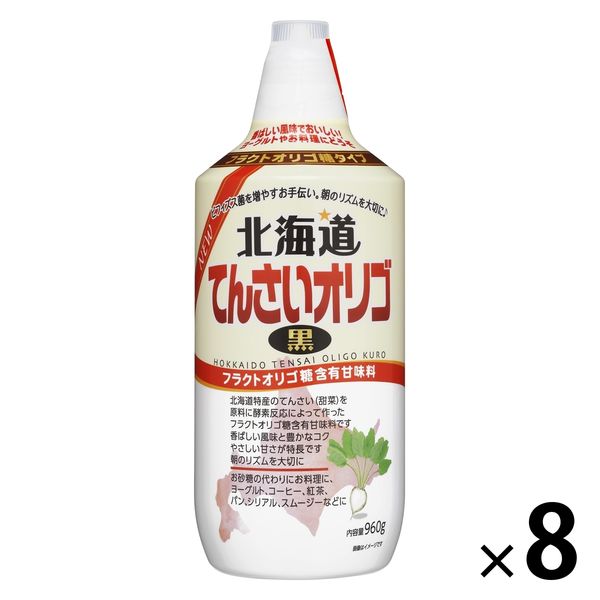 北海道てんさいオリゴ 黒 960g 8個 てんさい糖 フラクトオリゴ糖 シロップ 大容量 特大 業務用 加藤美蜂園本舗