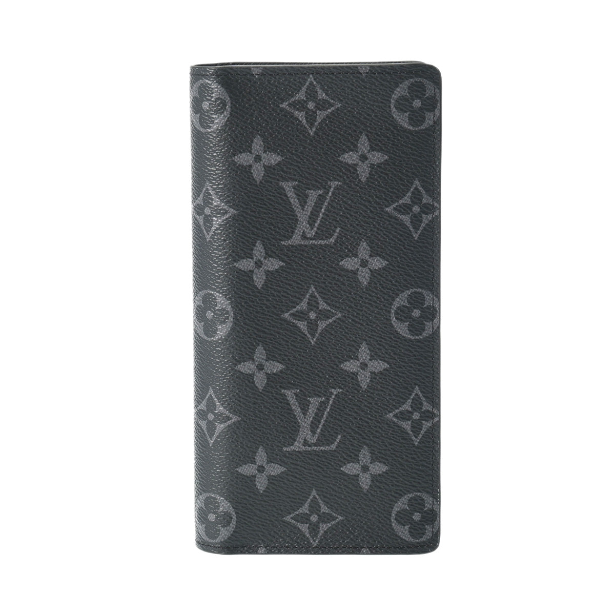 LOUIS VUITTON ルイヴィトン モノグラムエクリプス ポルトフォイユブラザ 黒/グレー M61697 メンズ モノグラムキャンバス 長財布 Aランク 中古 