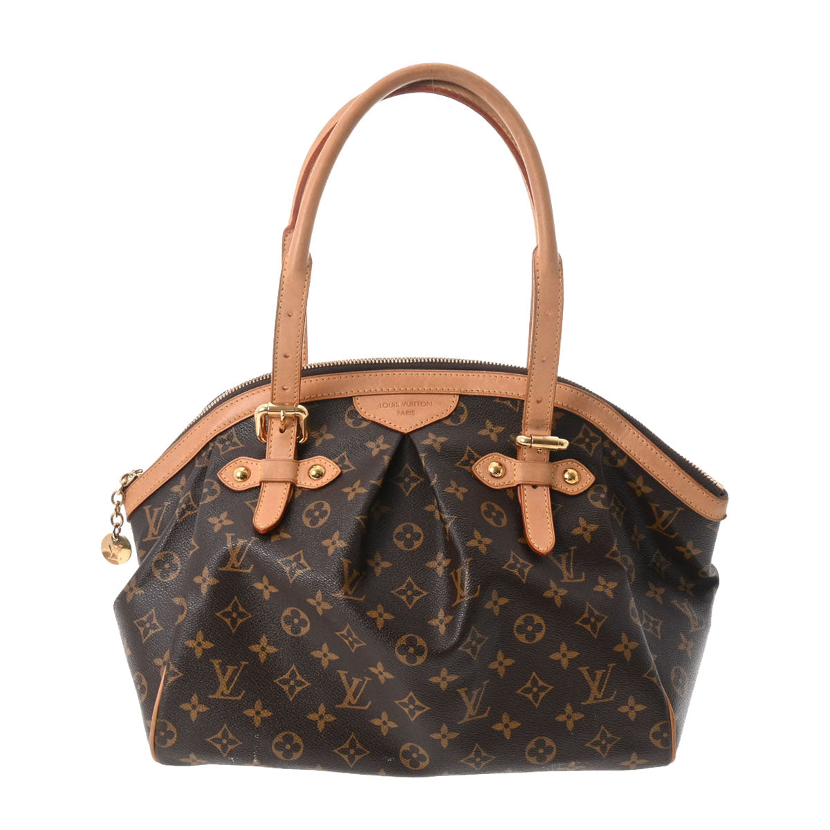 LOUIS VUITTON ルイヴィトン モノグラム ティヴォリ GM ブラウン M40144 レディース モノグラムキャンバス ハンドバッグ Bランク 中古 