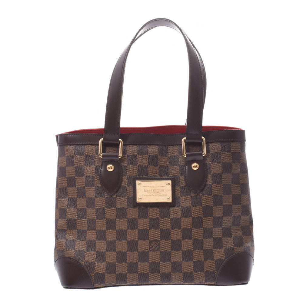 LOUIS VUITTON ルイヴィトン ダミエ ハムステッドPM ブラウン N51205 レディース モノグラムキャンバス ハンドバッグ Aランク 中古 