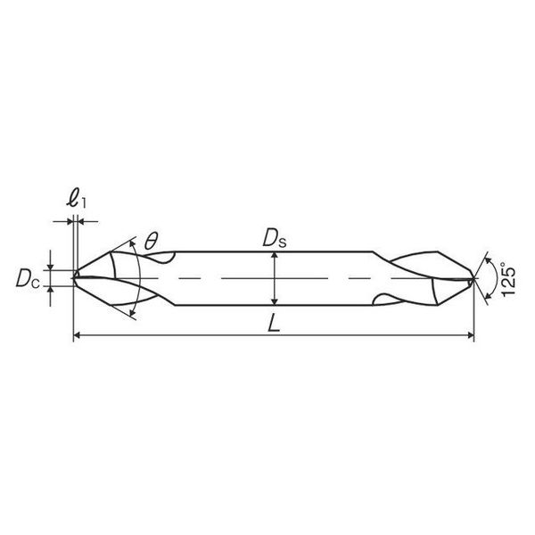 彌満和製作所 超硬ポイントドリル PEー60° C-PE-SV6X2X60 1本（直送品）