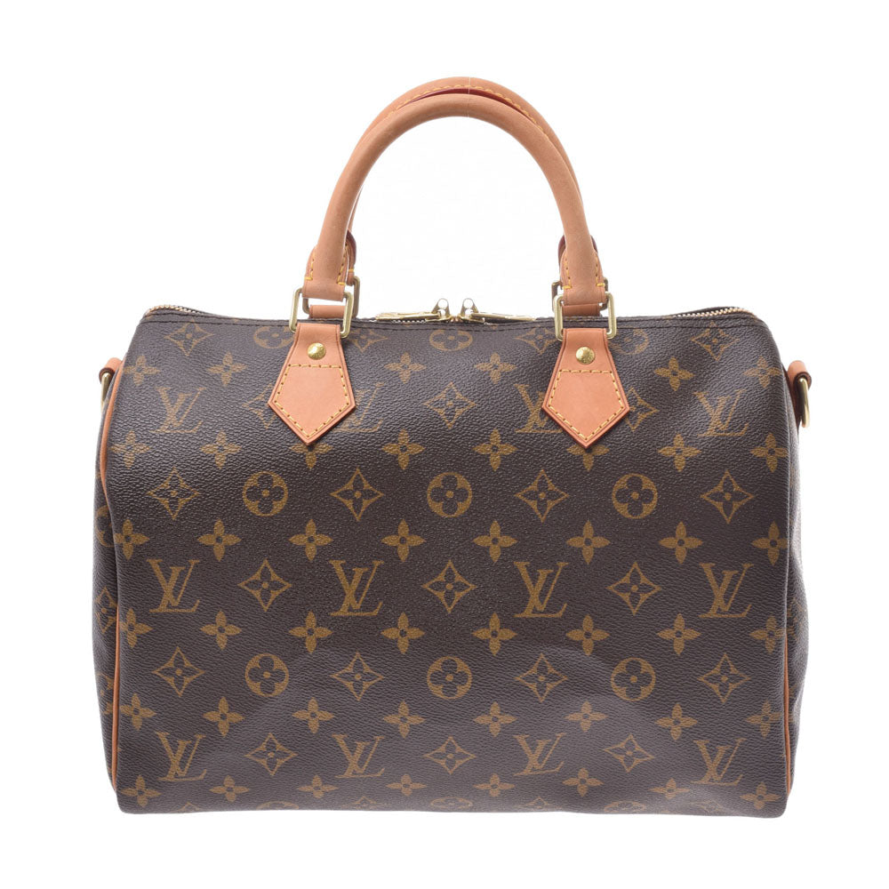 LOUIS VUITTON ルイヴィトン モノグラム スピーディ30 バンドリエール ブラウン M40391 レディース 2WAYバッグ ABランク 中古 