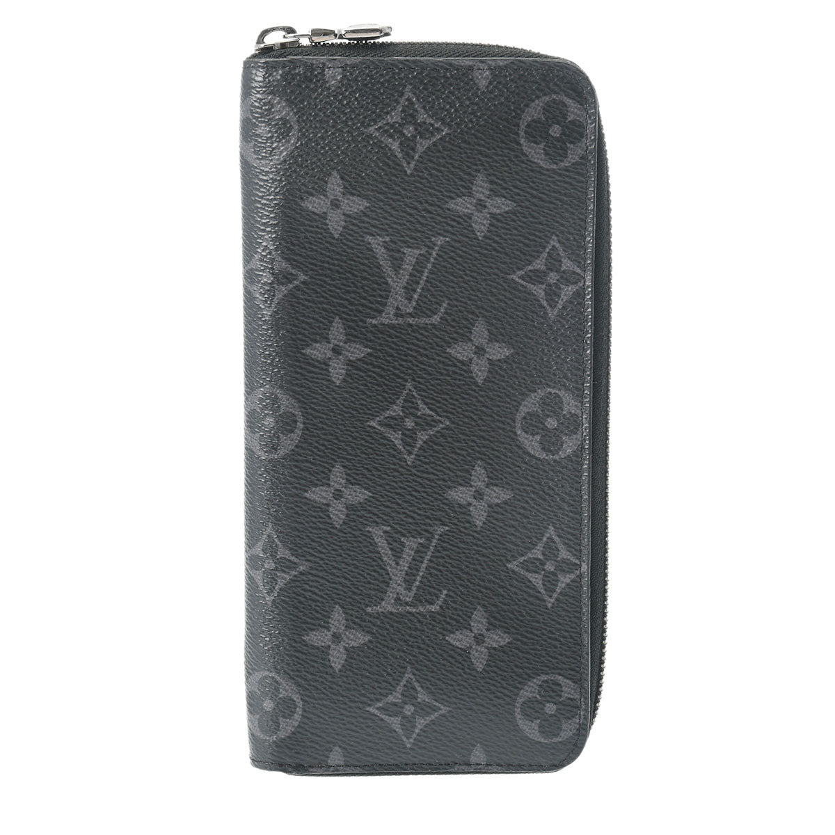 LOUIS VUITTON ルイヴィトン モノグラムエクリプス ジッピーウォレットヴェルティカル 黒 グレー M62295 メンズ モノグラムエクリプス 長財布 ABランク 中古 