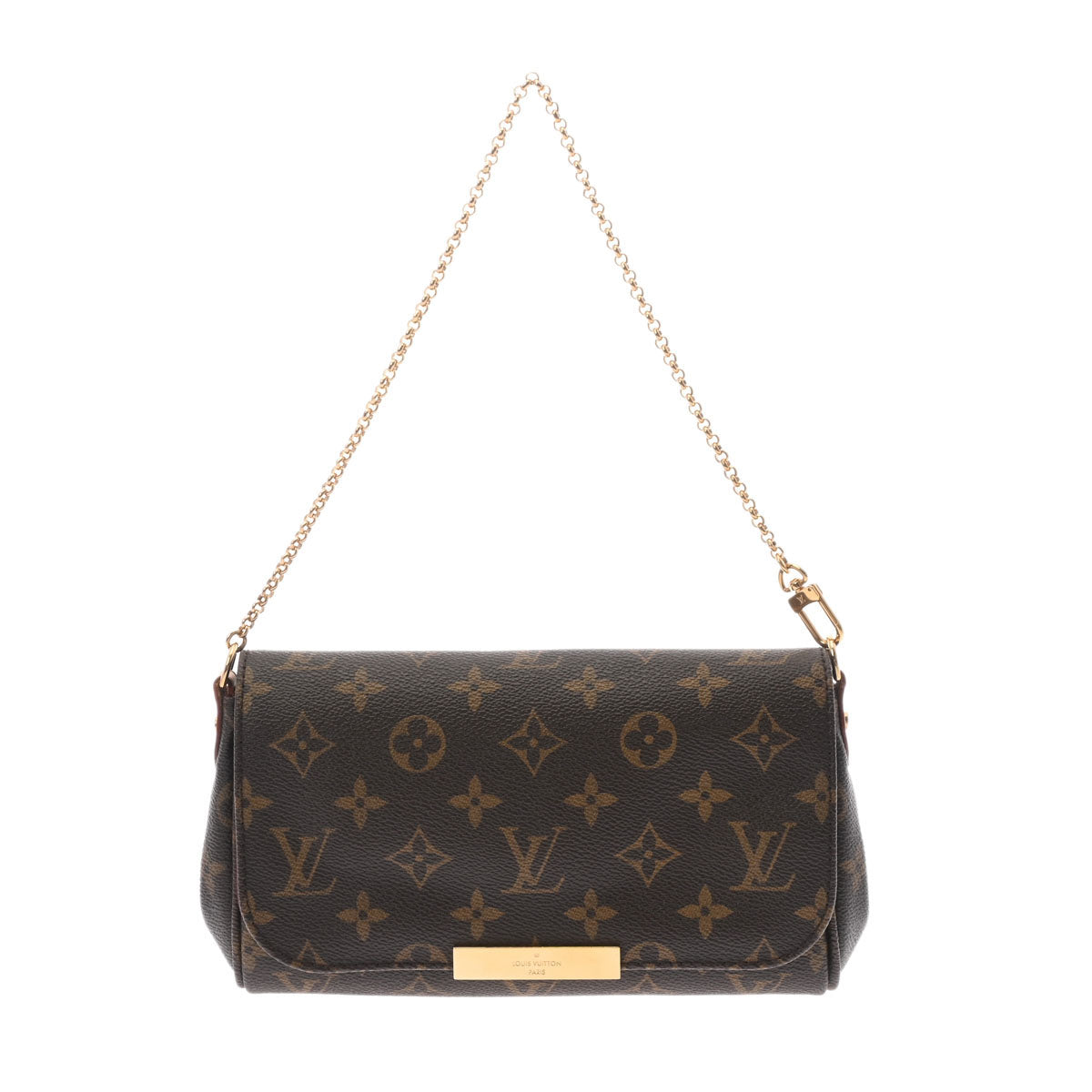 LOUIS VUITTON ルイヴィトン モノグラム フェイボリットPM ブラウン M40717 レディース モノグラムキャンバス ショルダーバッグ Aランク 中古 