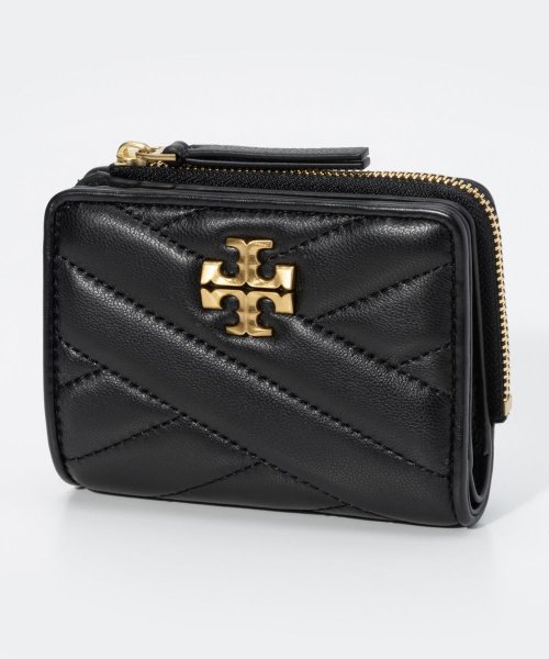 トリーバーチ TORY BURCH 153121 二つ折り財布 レディース 財布 キラ シェブロン バイフォード レザー ミニ財布 小銭入れ ウォレット コンパ