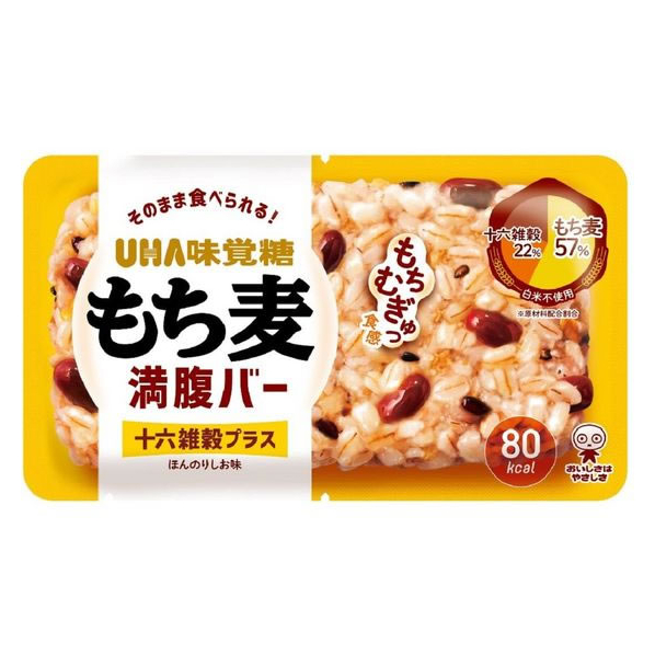 UHA味覚糖 もち麦満腹バー 十六雑穀プラス 55g FC324PY