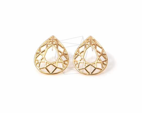 ERG-557-MG【2個入り】ティアドロップピアス,Tear Drop Post Earring