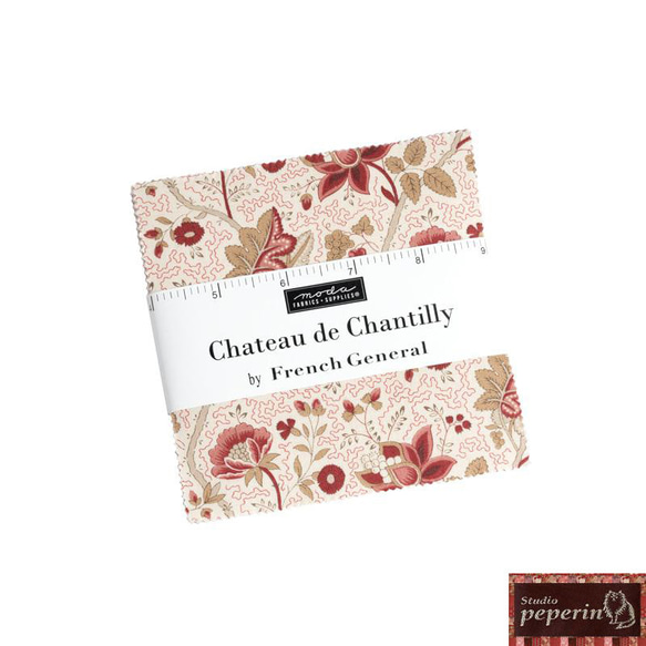 「Chateau de Chantilly」moda Charm Pack (カットクロス42枚) フレンチジェネラル