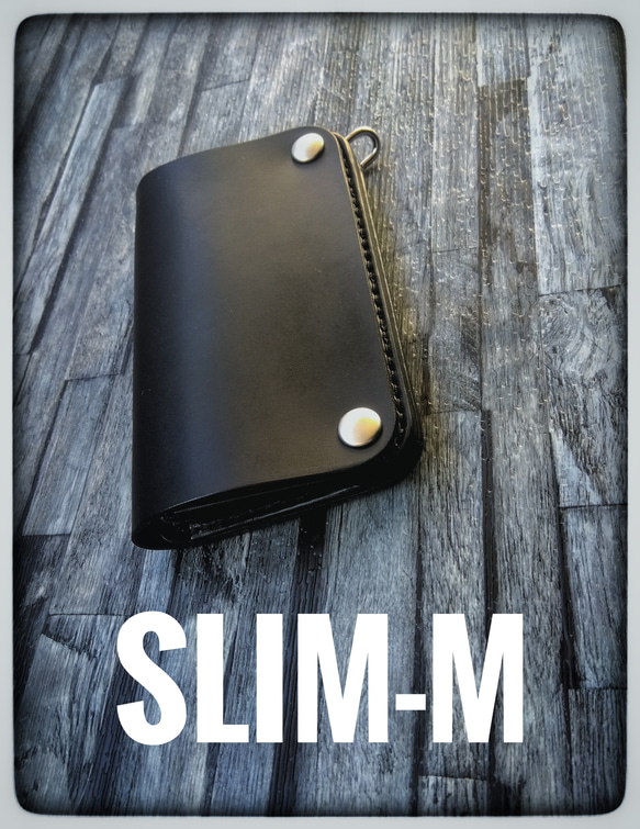 ◆ショート　トラッカーウォレット　◆　Slim-M◆サドル