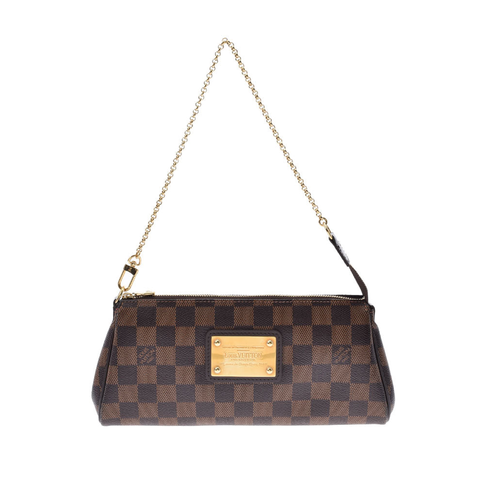 LOUIS VUITTON ルイヴィトン ダミエ エヴァ 2WAYバッグ ブラウン N55213 レディース ショルダーバッグ Aランク 中古 