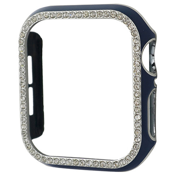 GAACAL Apple Watch Series 4-6/SE1-2 [40mm]用スワロフスキーフレーム ブルー×シルバー W00065BS2