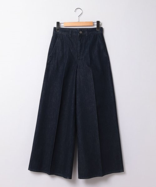 パンツ　DRAPE DENIM HW WIDE TROUS