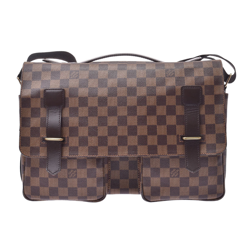 LOUIS VUITTON ルイヴィトン ダミエ ブロードウェイ ブラウン N42270 ユニセックス ダミエキャンバス ショルダーバッグ ABランク 中古 