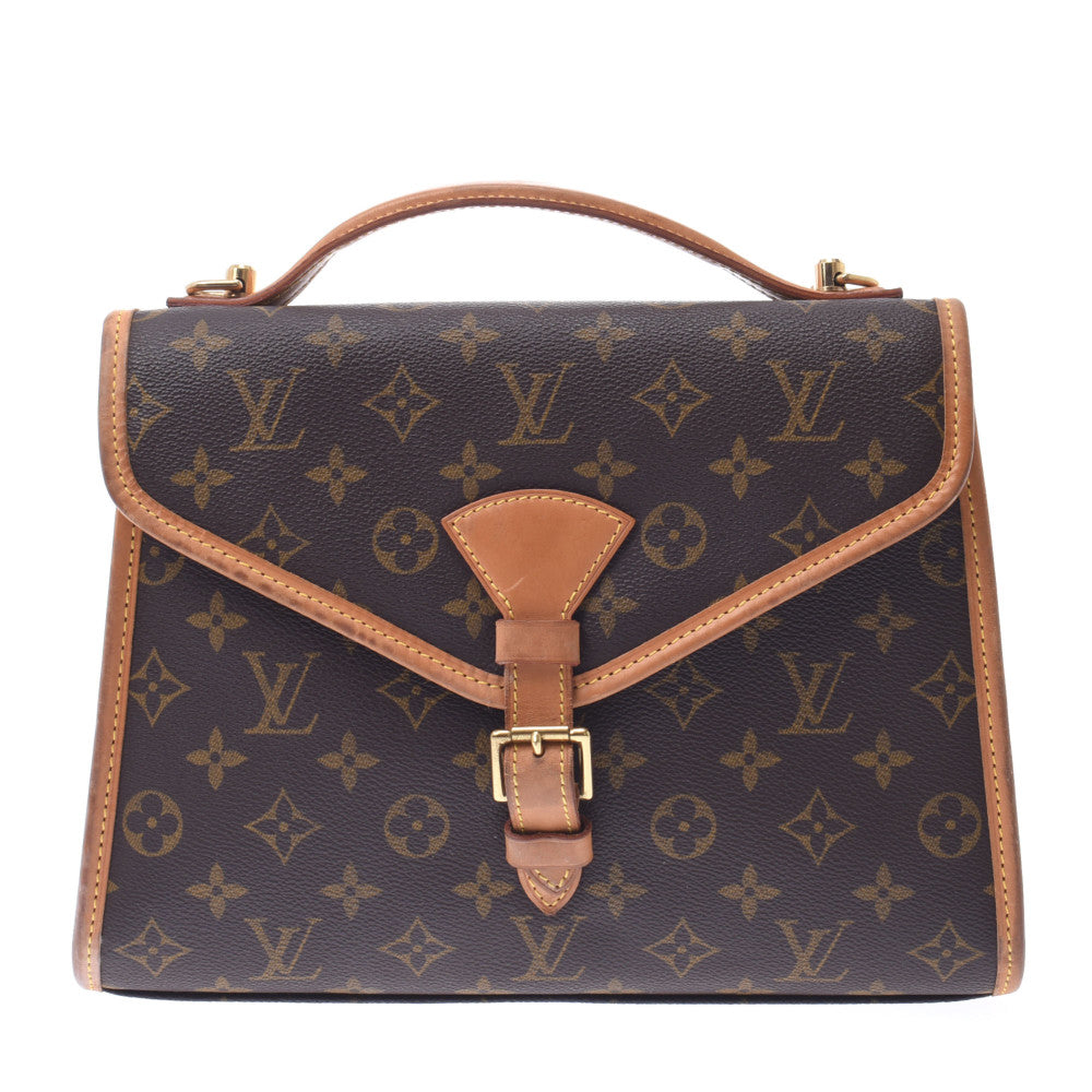 【2024年最新】 LOUIS VUITTON ルイヴィトン モノグラム ベルエア 2WAYバッグ ブラウン M51122 ユニセックス モノグラムキャンバス ハンドバッグ Bランク 中古 _画像1