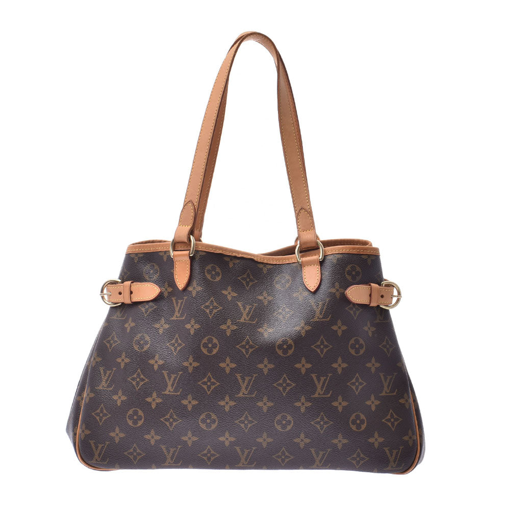 LOUIS VUITTON ルイヴィトンバティニョール オリゾンタル  モノグラム ブラウン レディース モノグラムキャンバス トートバッグ M51154  中古