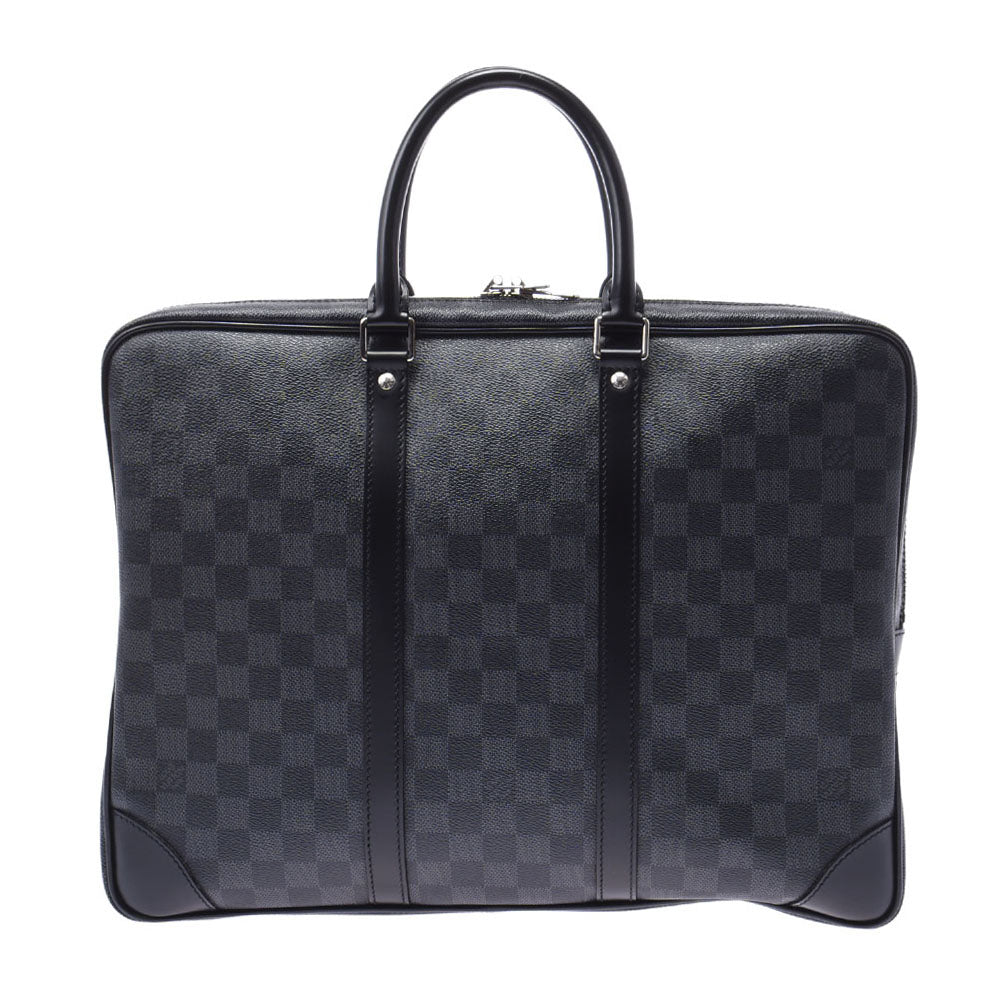 LOUIS VUITTON ルイヴィトン ダミエ グラフィット ポルトドキュマン ヴォワヤージュ 黒 N41125 メンズ ダミエグラフィットキャンバス ビジネスバッグ Aランク 中古 