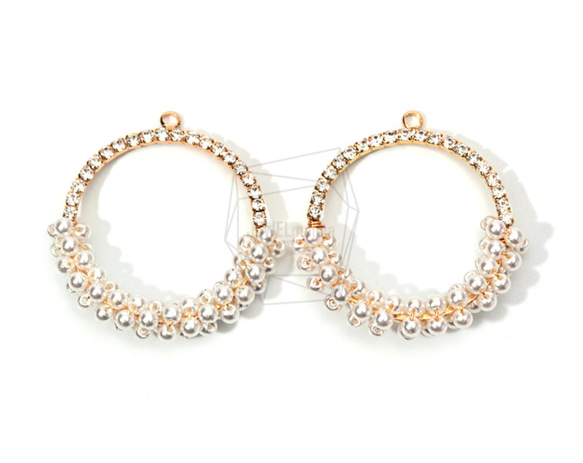 PEA-056-C【2個入り】ラウンドシェイプパール ,Round Shaped With Half Pearl,Hal